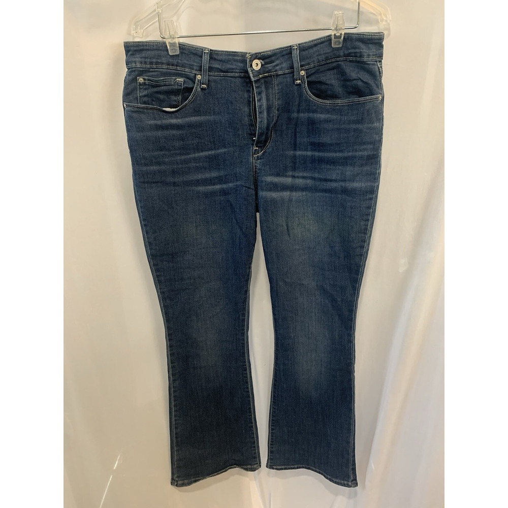 Signature Levi Strauss Mid Rise Bootcut Jeans Women's 12s 31x30 Blue Med Wash